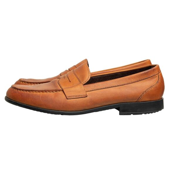 Mens Designer Rockport Classic Penny Loafer Cognac Tan Leather TruTech Sz 13 EUC main image 12